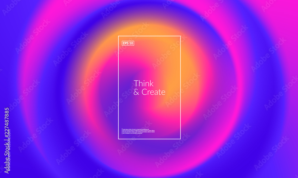 Poster swirl gradient background. eps10 vector.