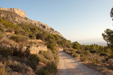 Naklejka premium mountain landscape, nature walk and beautiful views of mediterranean landscapes