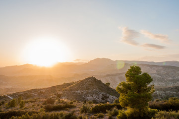 Obraz premium mountain landscape, nature walk and beautiful views of mediterranean landscapes