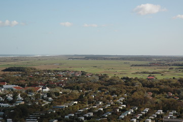 aerial view of the island of Ameland