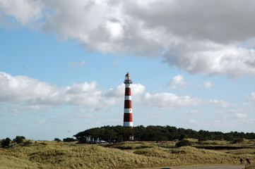 lighthouse at the island of Ameland