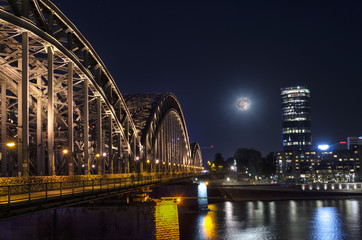 Bright and Tower at Night