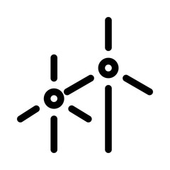 Windmills Ecology Nature Environmental Protection Reserve Energy vector icon
