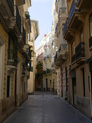 Fototapeta na wymiar Straße in Valencia