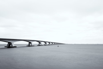Zeeland bridge, the longest bridge in the Netherlands.