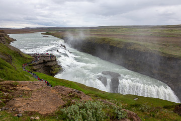 Gullfoss, a waterfall of Iceland.
