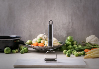 Fresh greens ready to cook