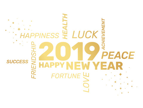 2019 - Greeting Card - Happy New Year