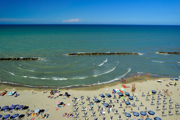 Beach in Abruzzo region, Italy