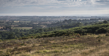 Summer landscape view, of Rural British countryside