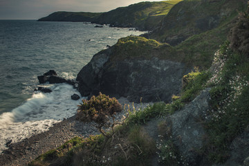 Beach and Sea in Kennack Sands, Cornwall, UK