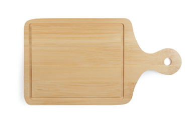 wood plate on white background.