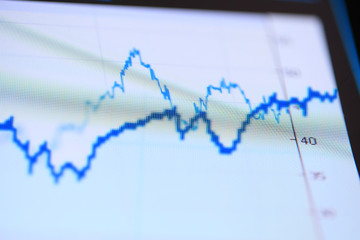 Abstract finance background. Stock market or forex trading graph in graphic concept economic trends business idea.