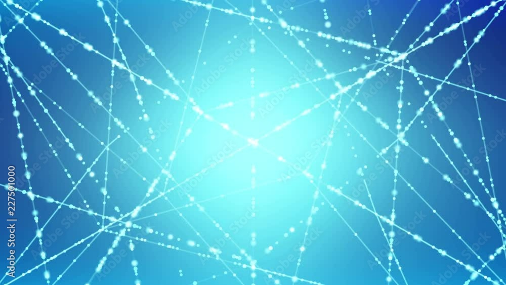 Aufkleber abstract pattern wireframe polygon bokeh light frame structure, blockchain cryptocurrency concept de