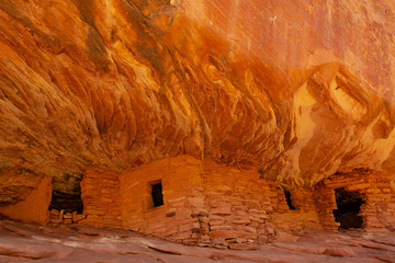 House on Fire indian ruins in Manti-La Sal National Forest, Utah, USA