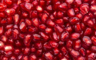 Pomegranate seeds texture