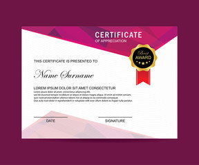 Modern certificate 
