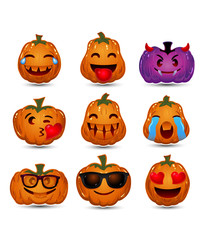 Halloween Pumpkins Emojis
