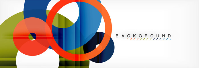 Fototapeta premium Geomtric nowoczesne tła, streszczenie szablon pierścieni