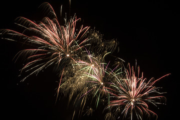 fireworks in the sky