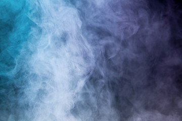 Colorful smoke on black background