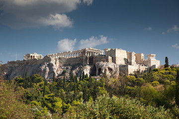 Naklejka premium view on the Acropolis with Parthenon, Athens