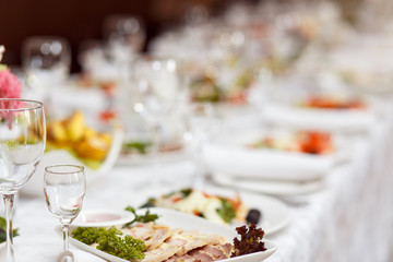 Served for a banquet table