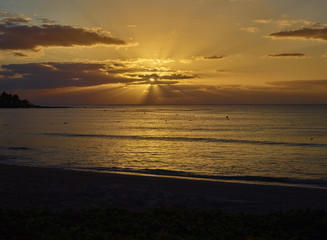 Sunrise on ocean 025