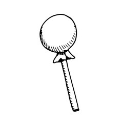 candy lollipop icon. sketch isolated object
