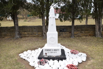 Memorial at Rorke's Drift, South Africa, site of the 1879 battle depicted in the film 