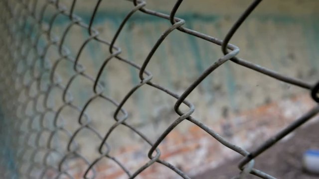Production of mesh netting. Manufacturing. Texture
