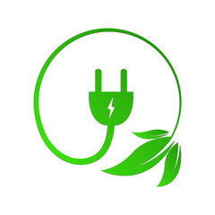 Green power concept. Vector illustration