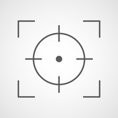 Target icon. Vector illustration. Aim icon.
