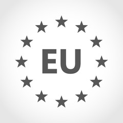 European union icon. Vector illustration. - obrazy, fototapety, plakaty
