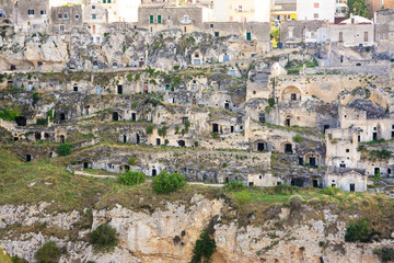 Obraz premium Watching the Sassi di Matera from the opposite hill