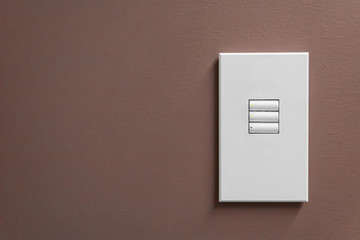 light switch on the wall
