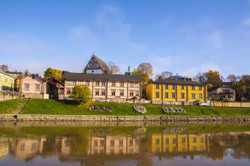 Porvoo city and Porvoonjoki river view, Finland