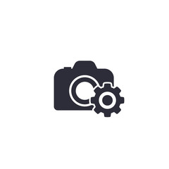Fototapeta premium camera service vector icon