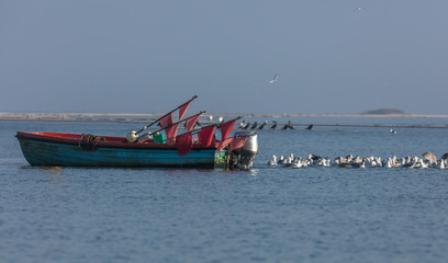 Fischerboot an der ostsee