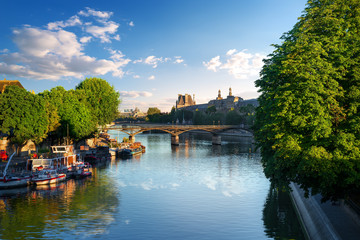 Fototapeta na wymiar View on Pont des Arts