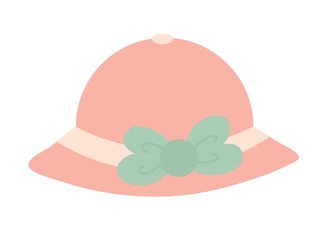 cute  pink ribbon girl hat simple