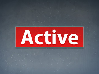 Active Red Banner Abstract Background