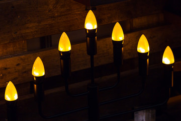 Lights in defocus, festive lights, bokeh.