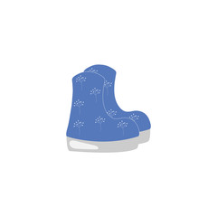 RUBBER BOOTS in a vector style isolated. Vector for background, texture, wrapper pattern, frame or border. EPS 10