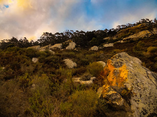 Obraz premium sunset in mountains
