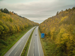 Autbahn im Herbst