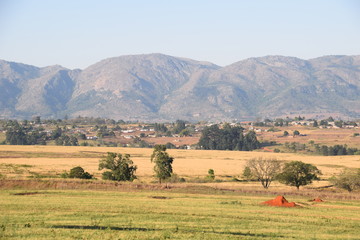 Fototapeta na wymiar View of Swaziland or eSwatini, Southern Africa