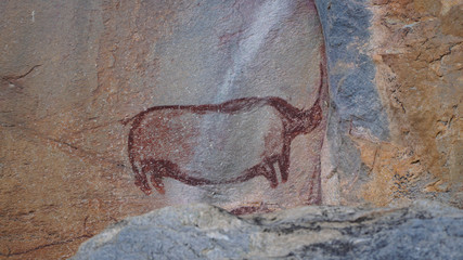 Tsodilo Hills Rock art in Tsodilo, Botswana.