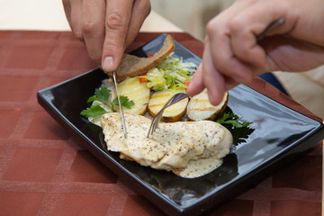 meat dish at the restaurant