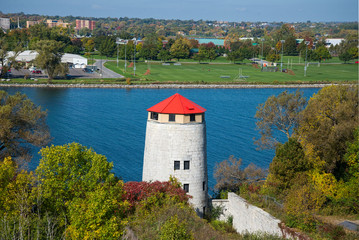 Old watch tower on Fort Henry site in Kingston, Ontario
